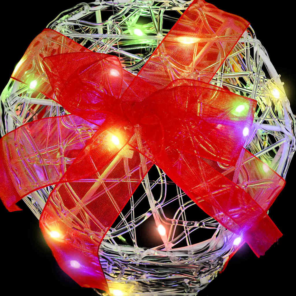 Gift Box Decoration 3 pcs Colourful 20 x 20 x 21 cm Acrylic