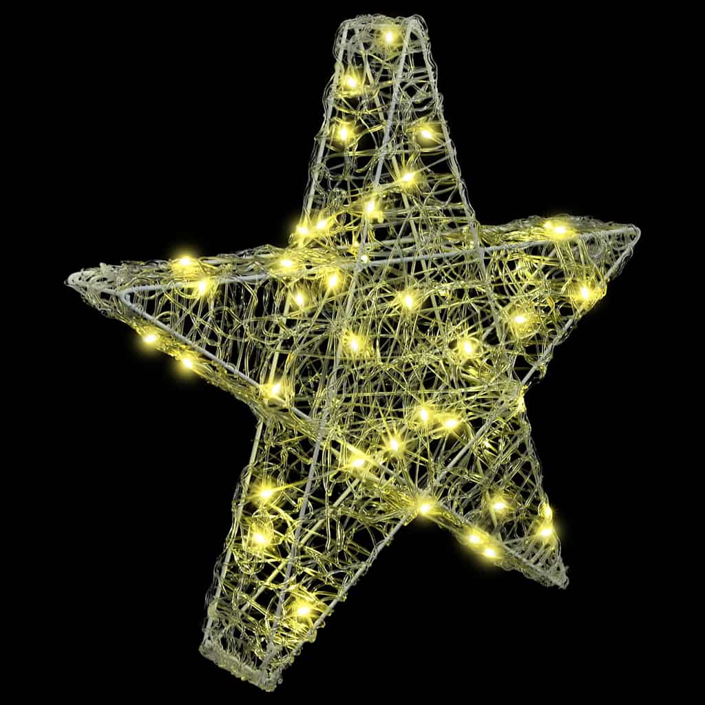 3D Star with 50 LEDs Warm white 55 x 53.5 x 10 cm Acrylic