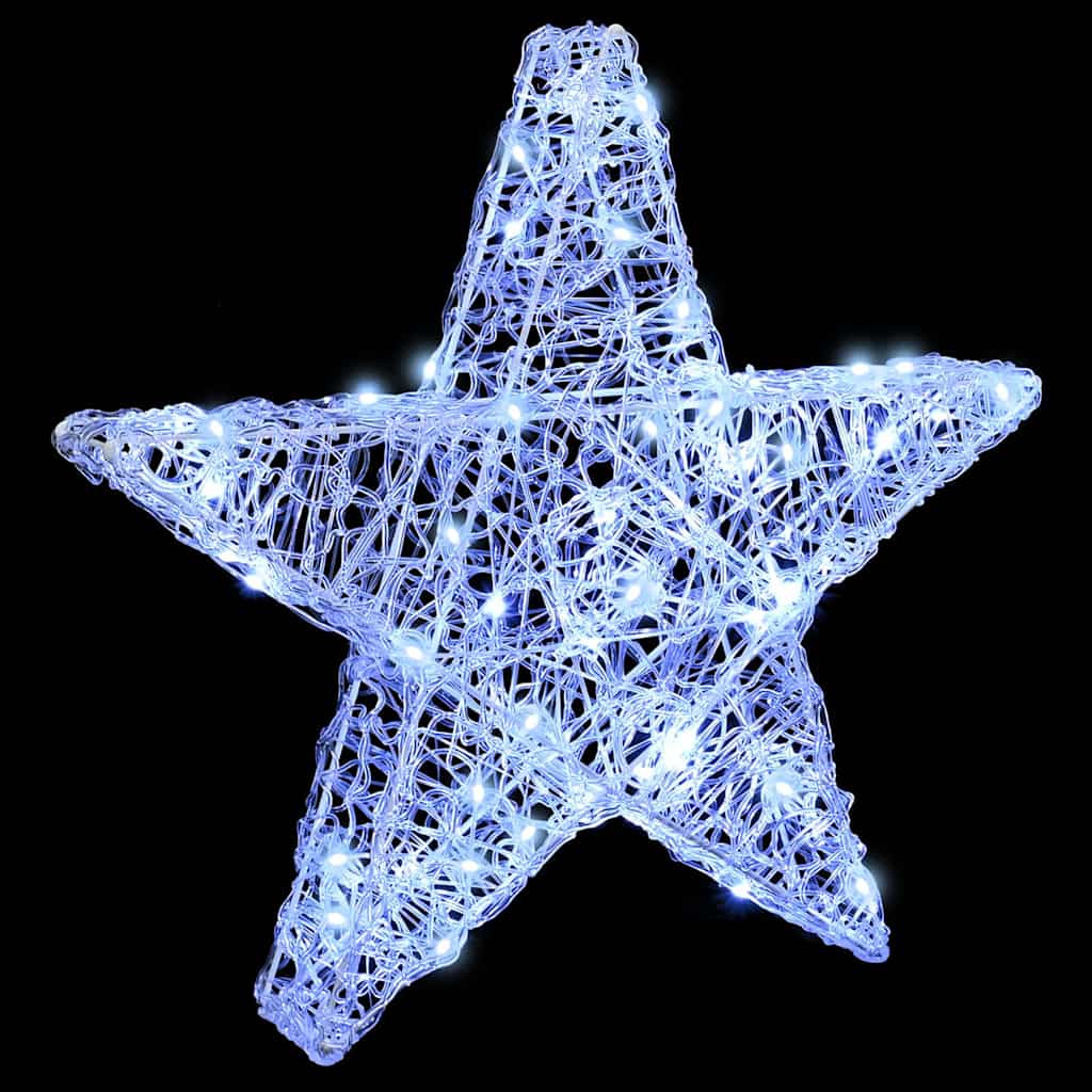 3D Star with 50 LEDs Cold white 55 x 53.5 x 10 cm Acrylic