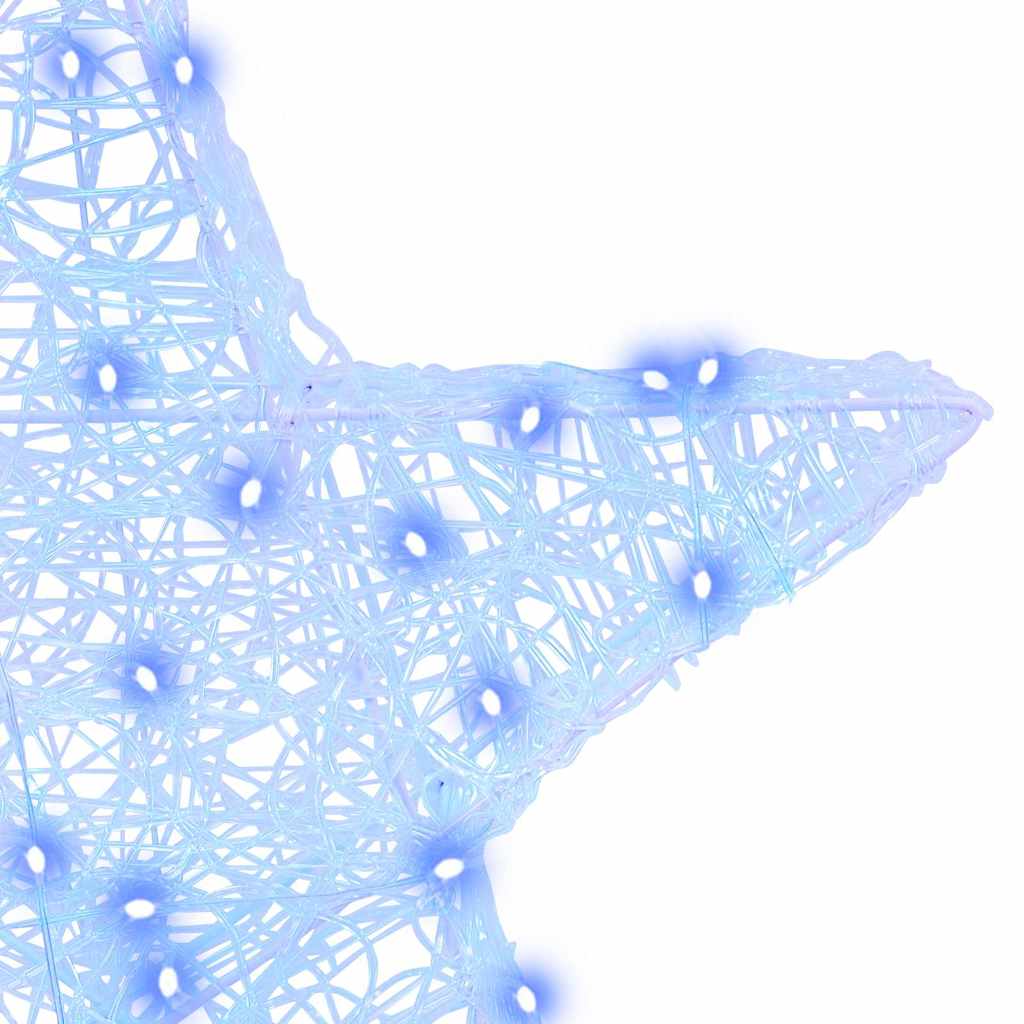 3D Star with 50 LEDs Blue 55 x 53.5 x 10 cm Acrylic