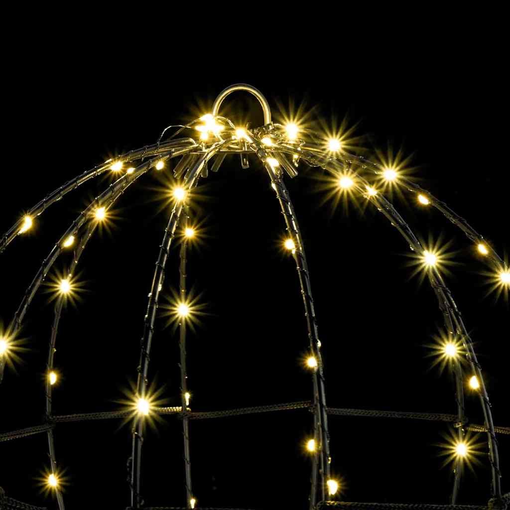 Ball with 96 LEDs Warm white 30 cm Metal