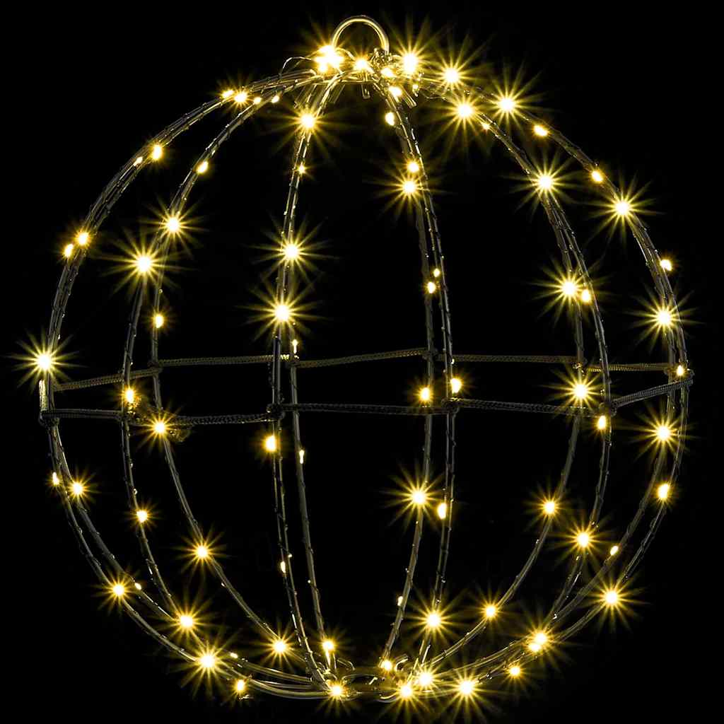 Ball with 96 LEDs Warm white 30 cm Metal
