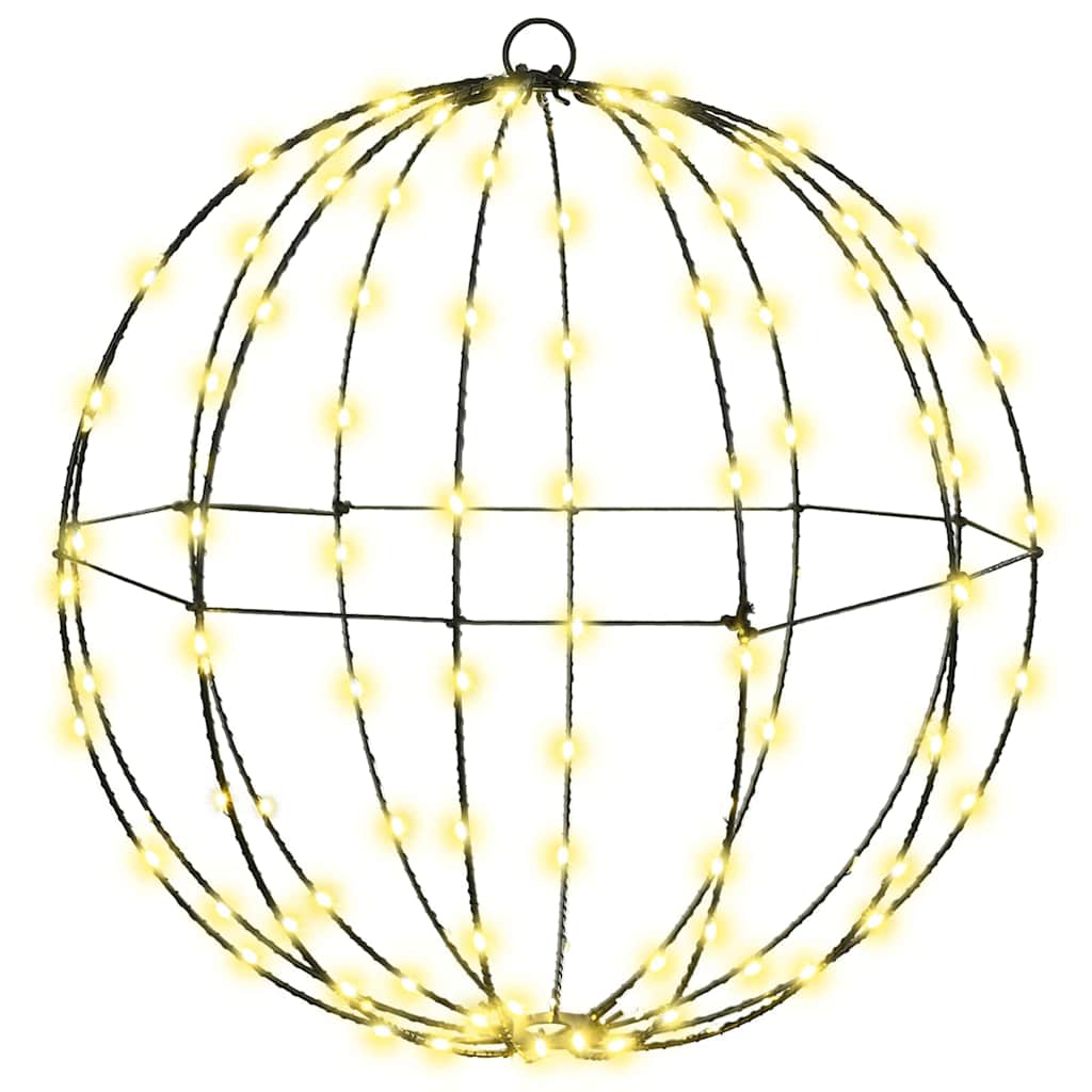 Ball with 192 LEDs 2 pcs Warm white 40 cm Metal