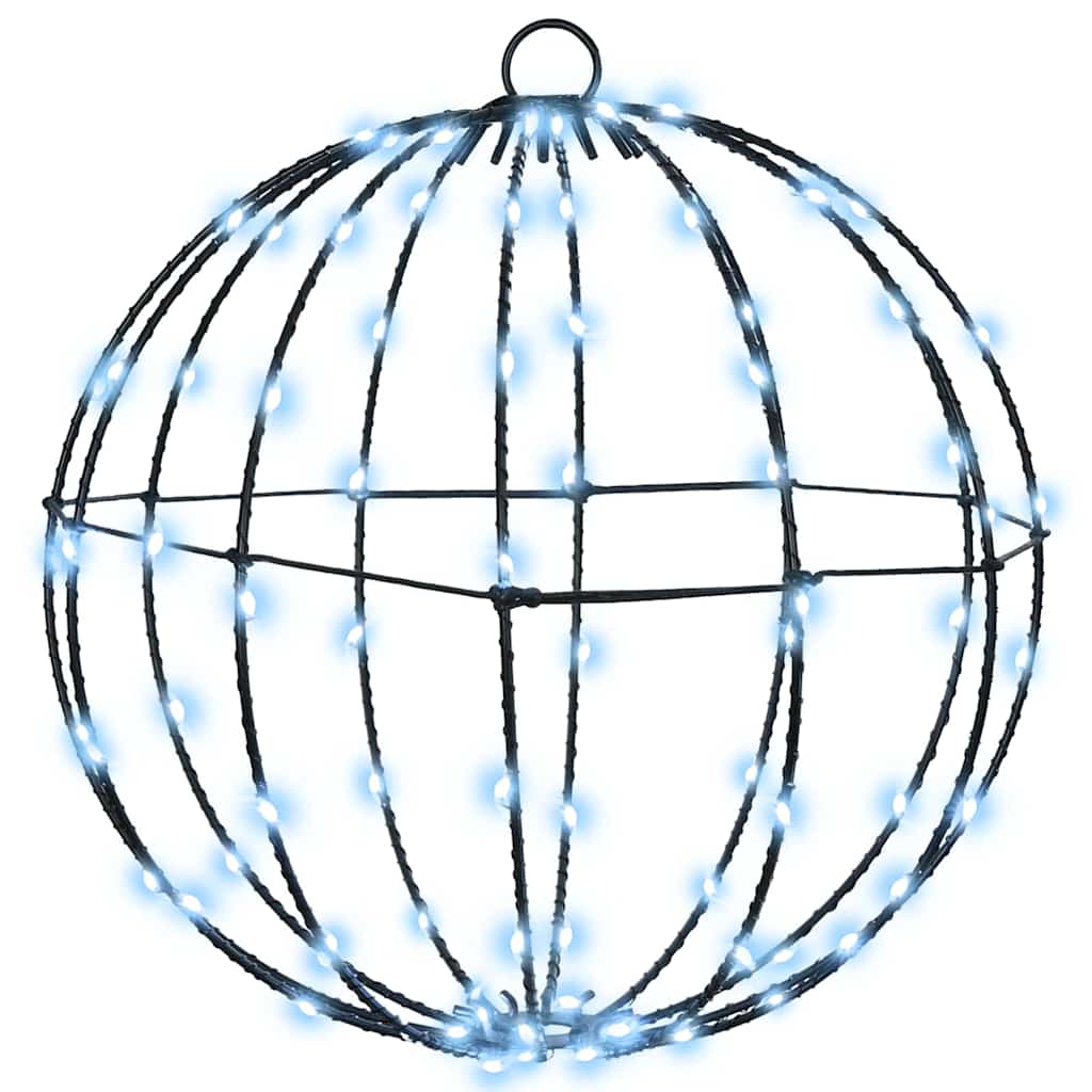 Ball with 96 LEDs Cold white 30 cm Metal