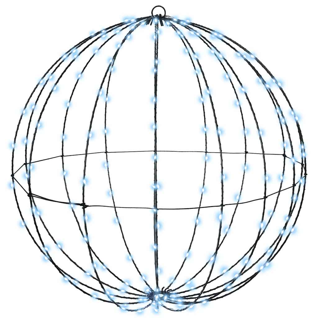 Ball with 192 LEDs Cold white 60 cm Metal