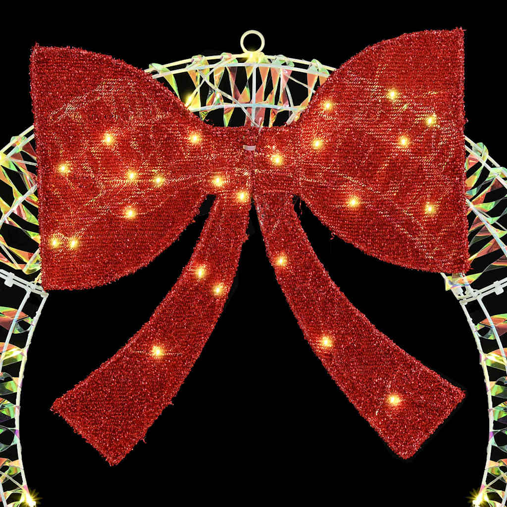 Wreath with 60 LEDs Warm white 75 cm PET