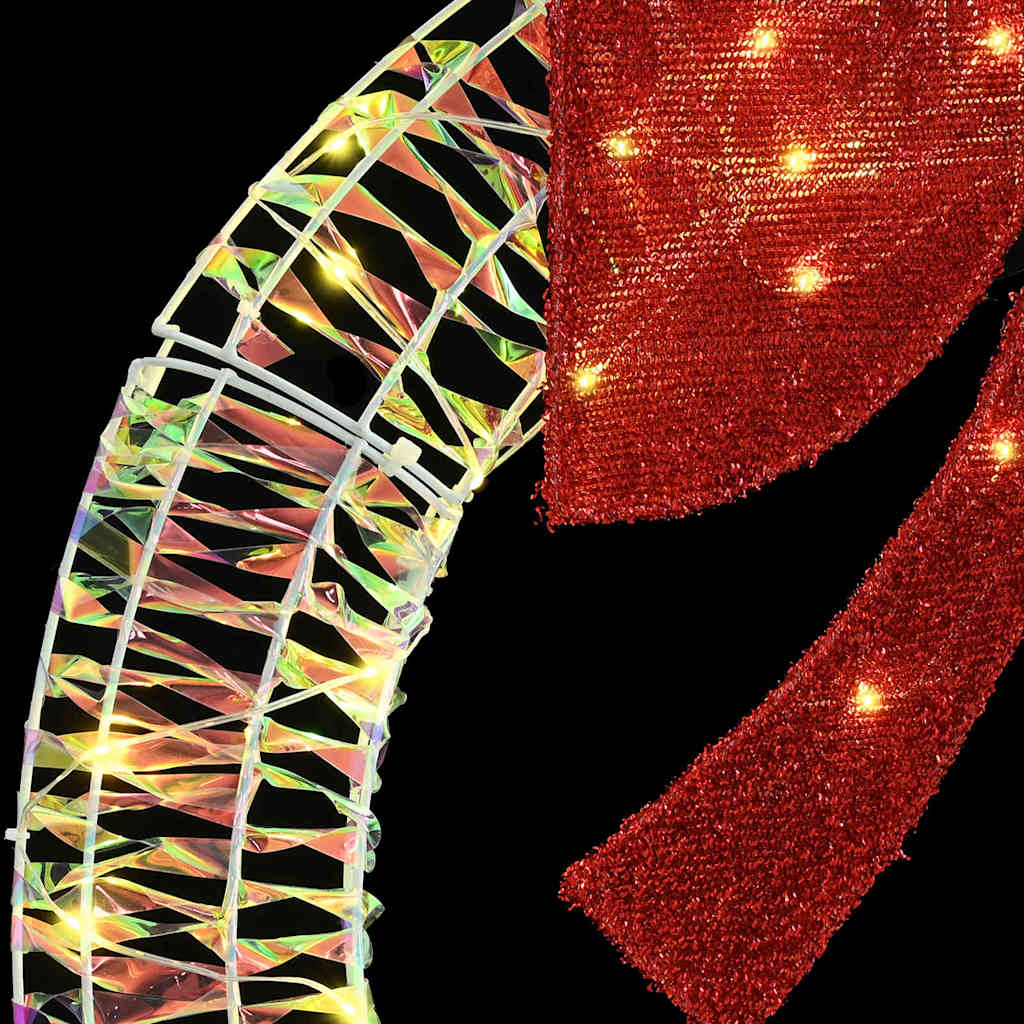 Wreath with 80 LEDs Warm white 90 cm PET