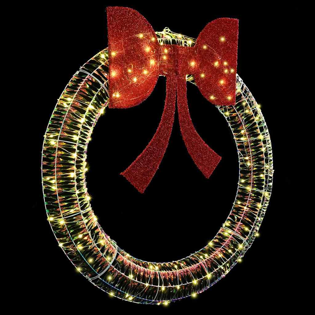 Wreath with 150 LEDs Warm white 120 cm PET