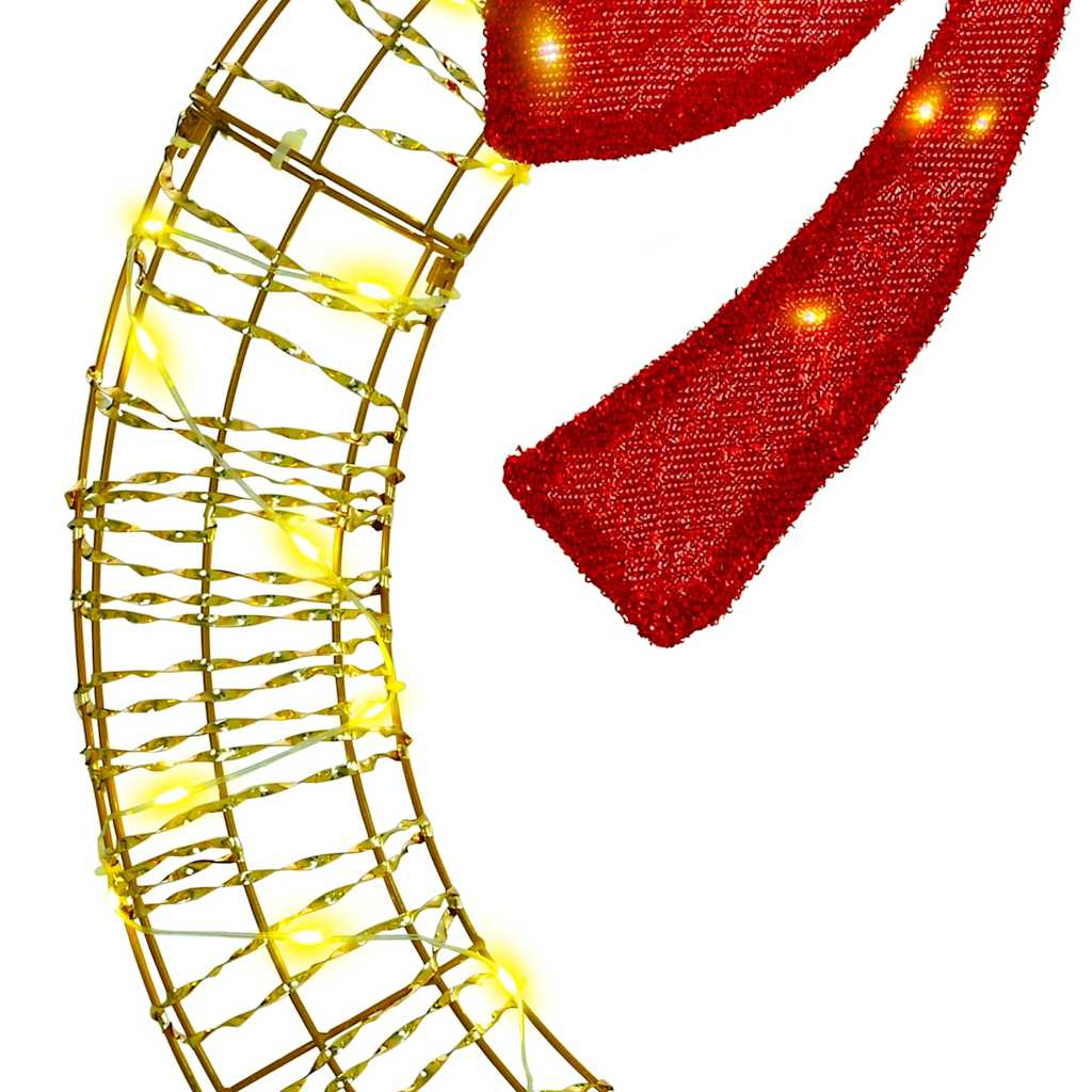 Wreath with 60 LEDs Warm white 75 cm PET