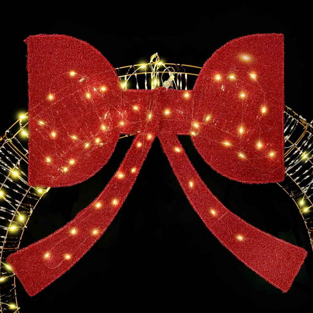 Wreath with 150 LEDs Warm white 120 cm PET