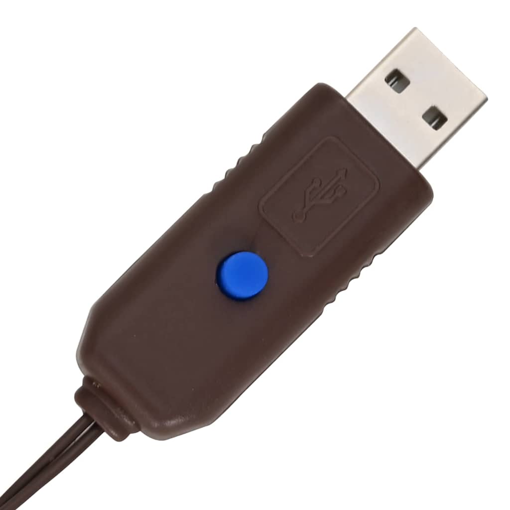 Wreath with 80 LEDs Warm white 90 cm Rattan