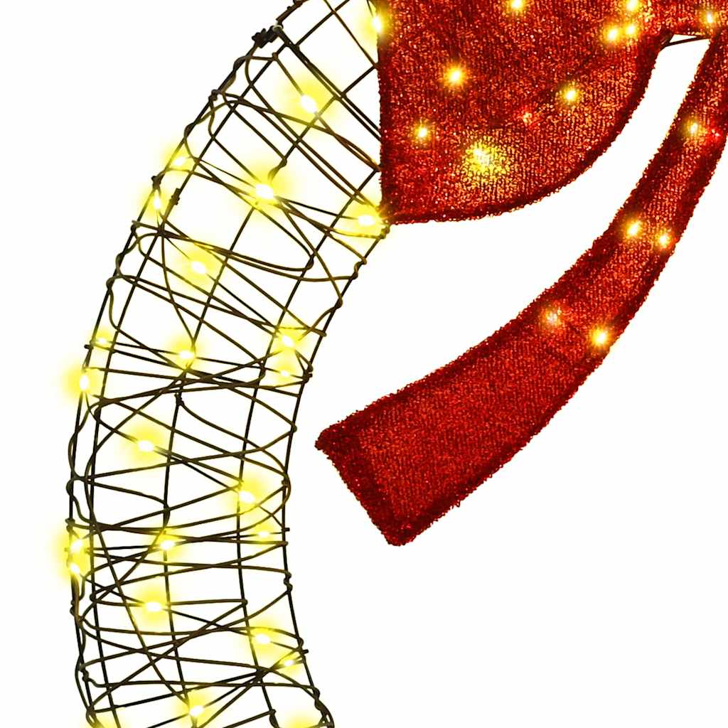 Wreath with 150 LEDs Warm white 120 cm Rattan