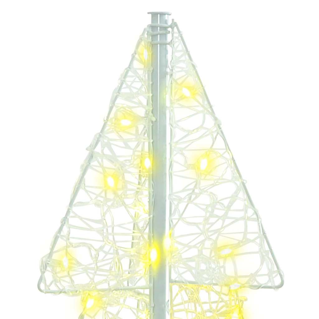 Christmas Tree with 100 LEDs Warm White 120 cm Acrylic