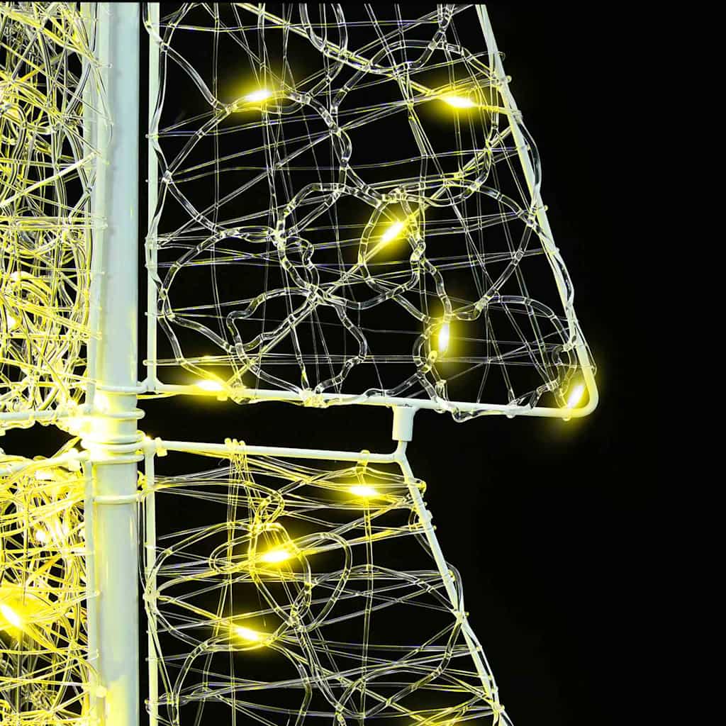 Christmas Tree with 100 LEDs Warm White 120 cm Acrylic