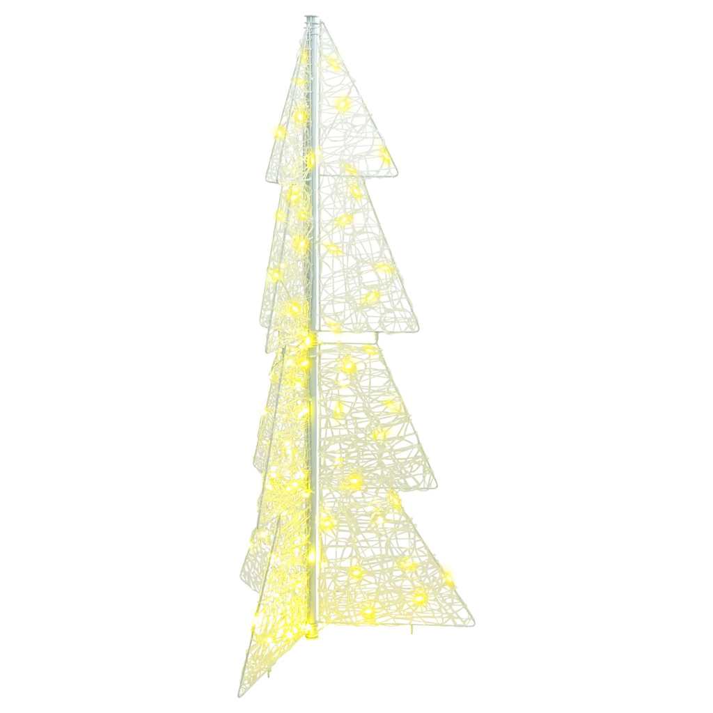 Christmas Tree with 100 LEDs Warm White 120 cm Acrylic