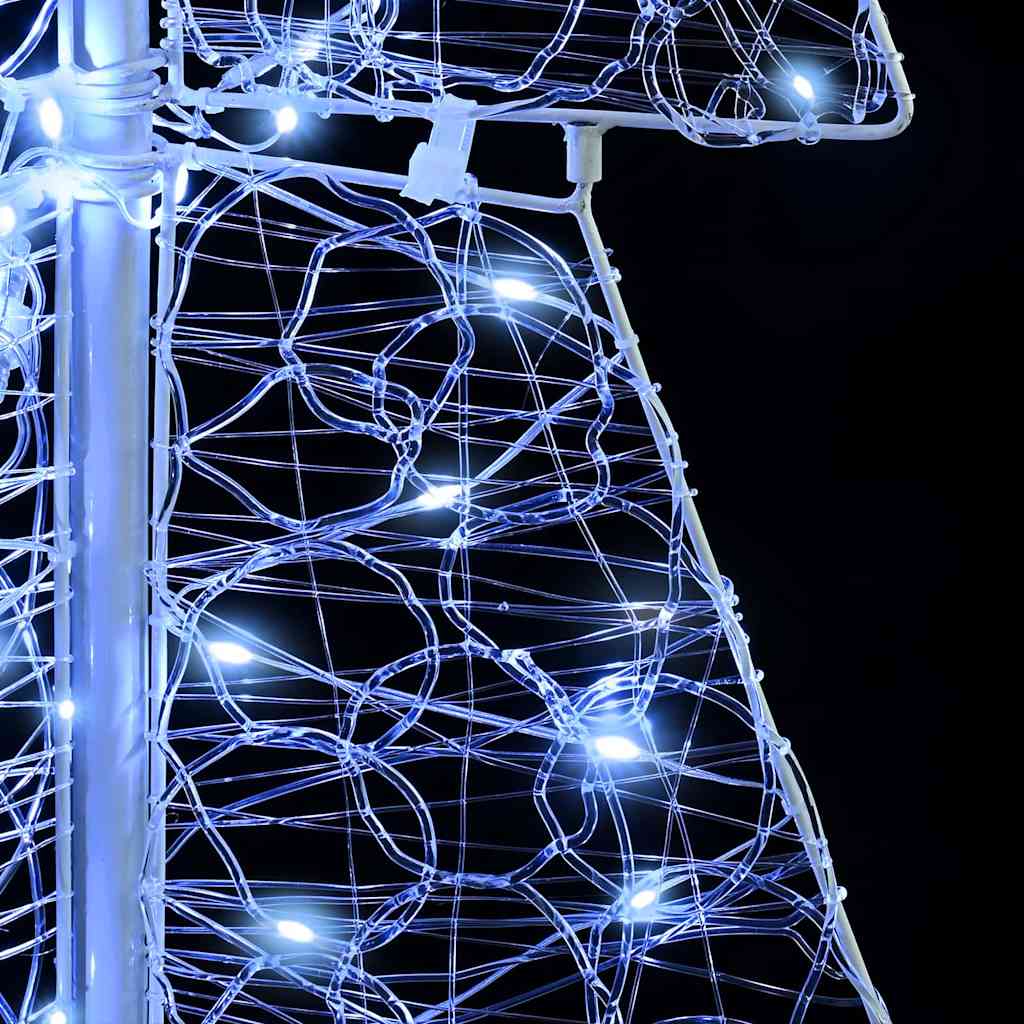 Christmas Tree with 100 LEDs Cold White 120 cm Acrylic