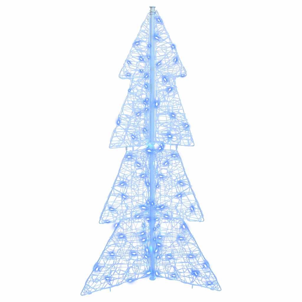 Christmas Tree with 100 LEDs Blue 120 cm Acrylic