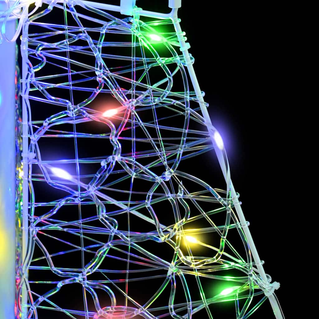 Christmas Tree with 100 LEDs Multicolour 120 cm Acrylic