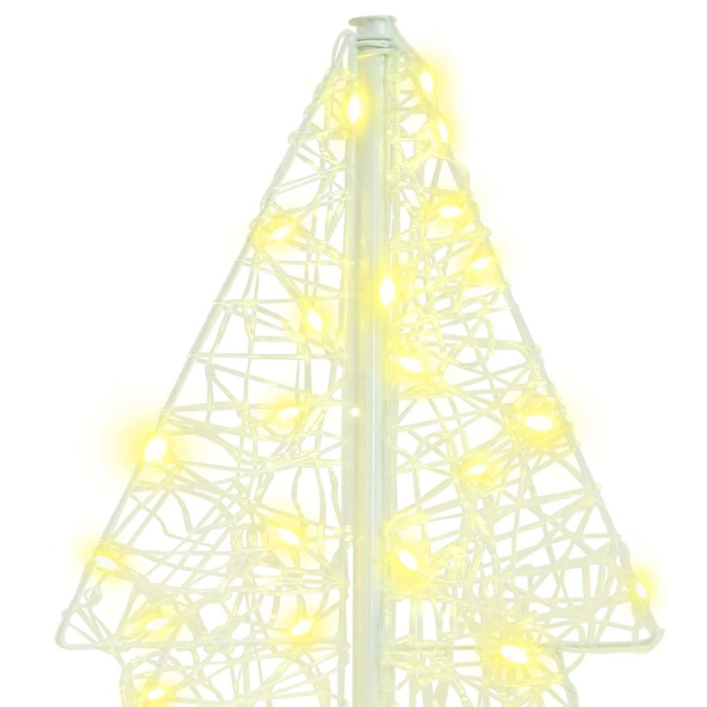 Christmas Tree with 160 LEDs Warm White 150 cm Acrylic