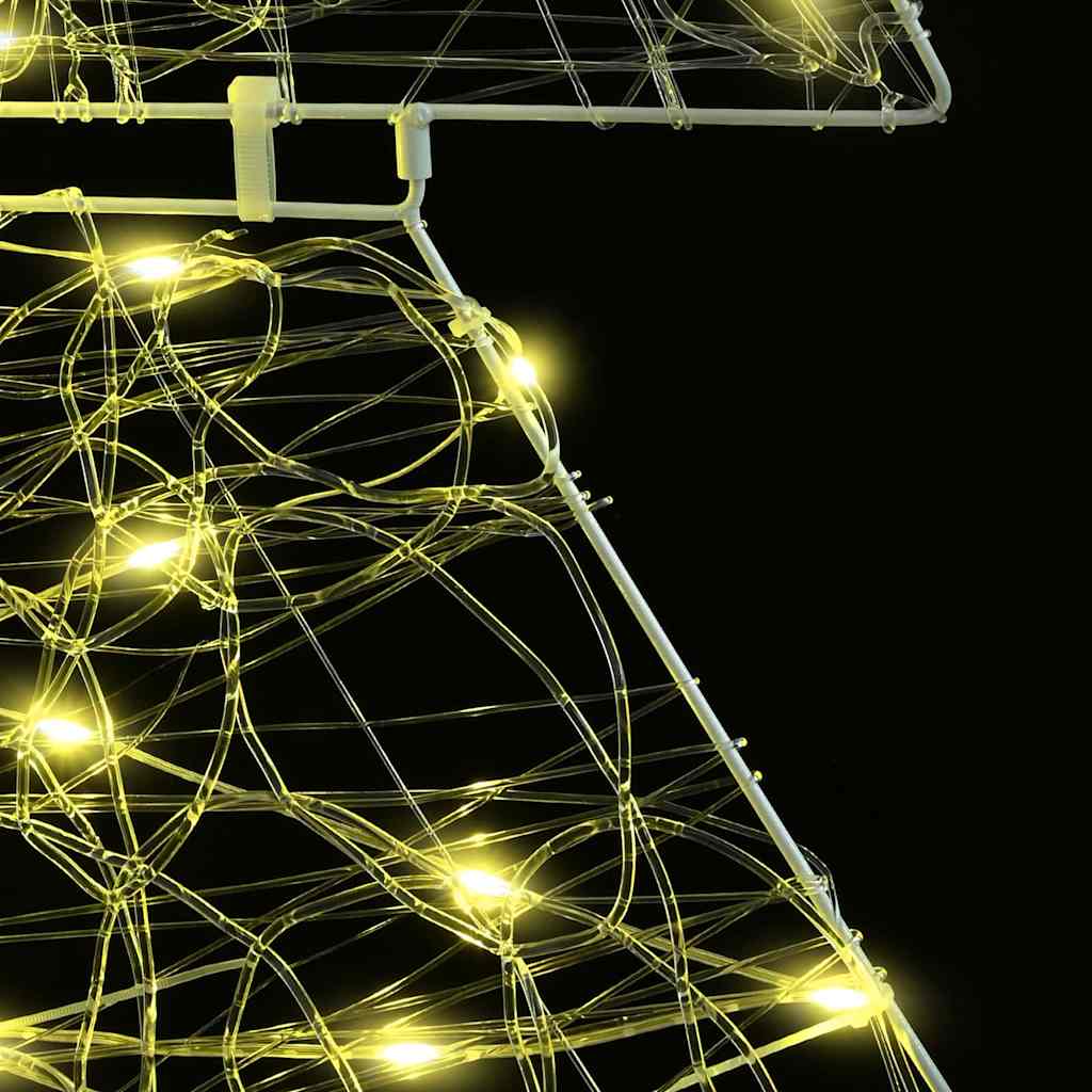 Christmas Tree with 160 LEDs Warm White 150 cm Acrylic