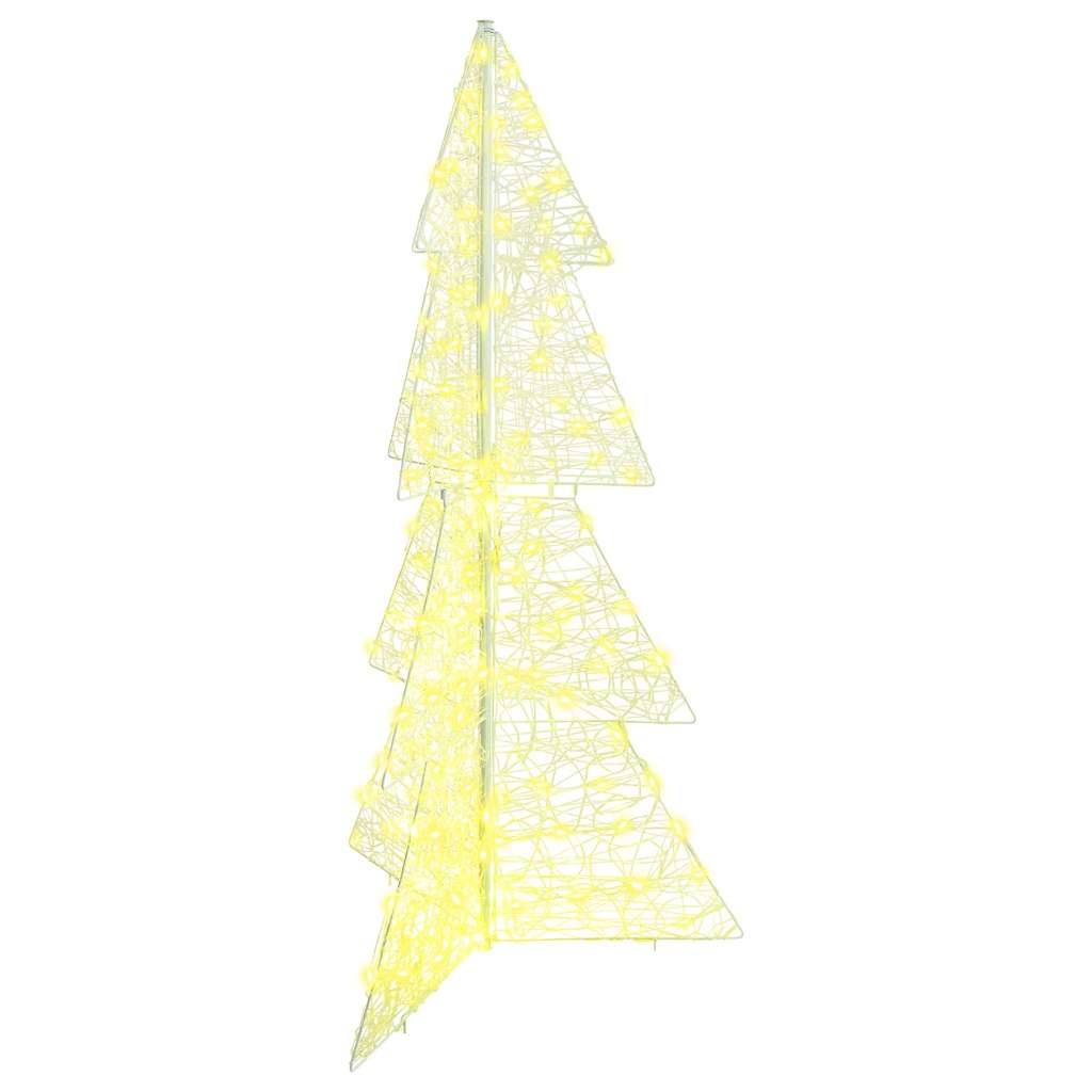 Christmas Tree with 160 LEDs Warm White 150 cm Acrylic