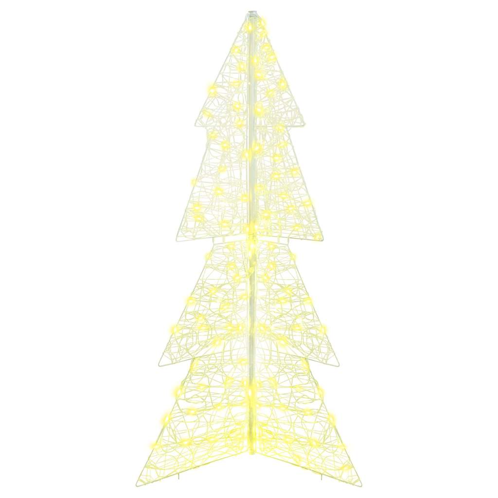 Christmas Tree with 160 LEDs Warm White 150 cm Acrylic