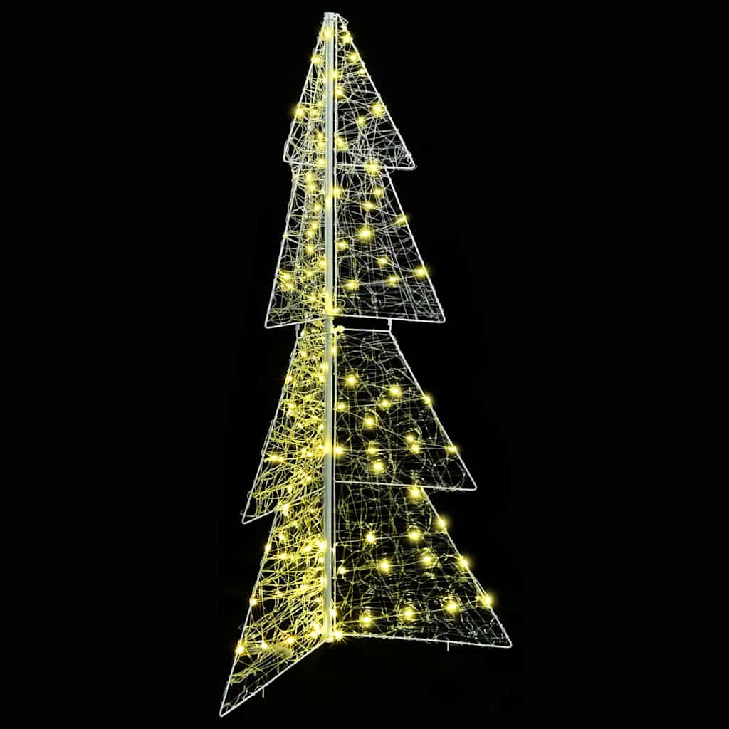 Christmas Tree with 160 LEDs Warm White 150 cm Acrylic