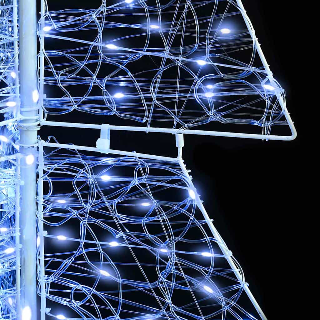 Christmas Tree with 160 LEDs Cold White 150 cm Acrylic