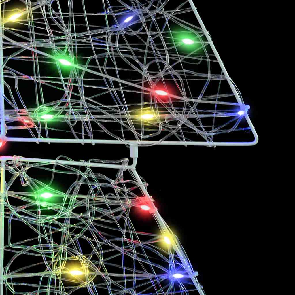 Christmas Tree with 160 LEDs Multicolour 150 cm Acrylic