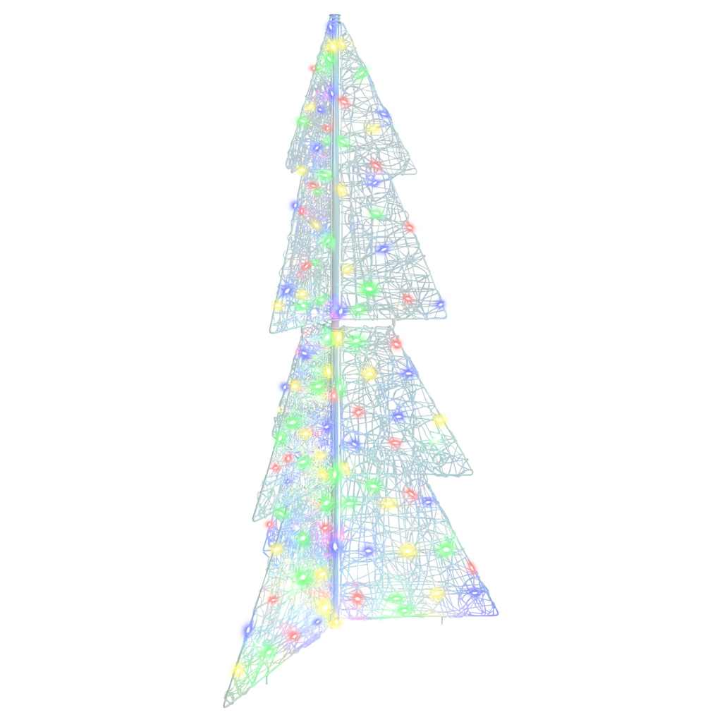 Christmas Tree with 160 LEDs Multicolour 150 cm Acrylic