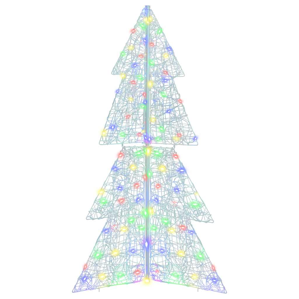 Christmas Tree with 160 LEDs Multicolour 150 cm Acrylic