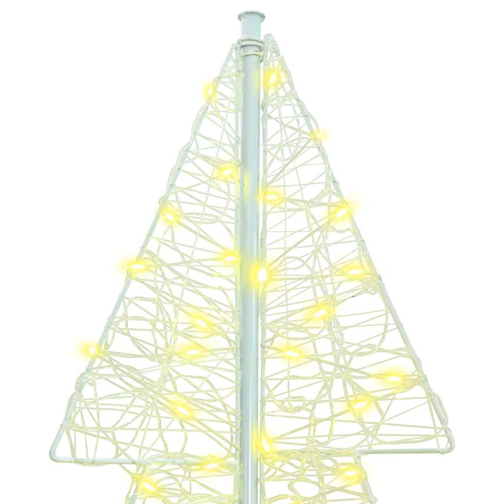 Christmas Tree with 240 LEDs Warm White 180 cm Acrylic
