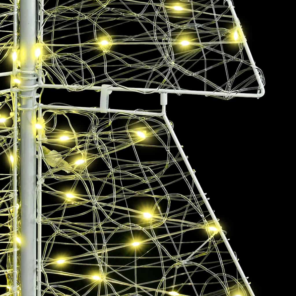 Christmas Tree with 240 LEDs Warm White 180 cm Acrylic