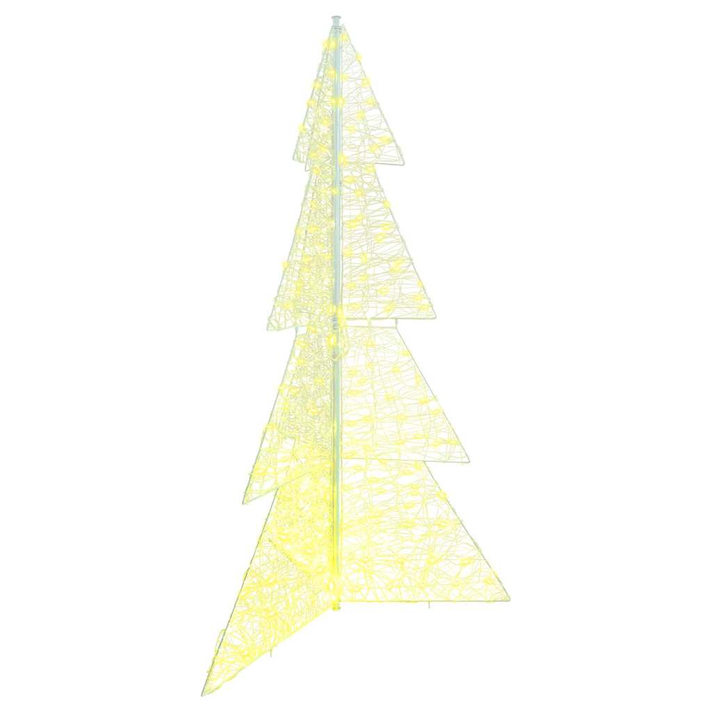 Christmas Tree with 240 LEDs Warm White 180 cm Acrylic