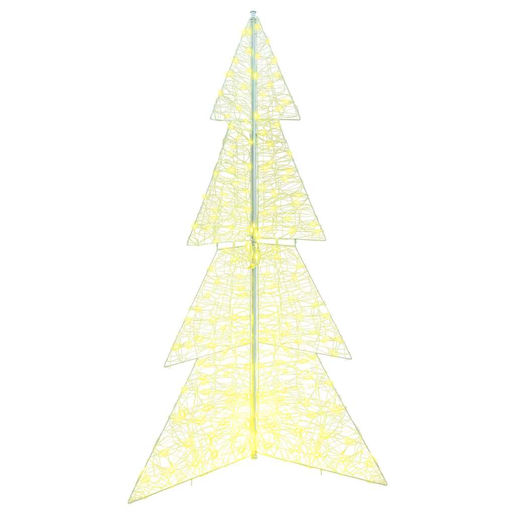 Christmas Tree with 240 LEDs Warm White 180 cm Acrylic