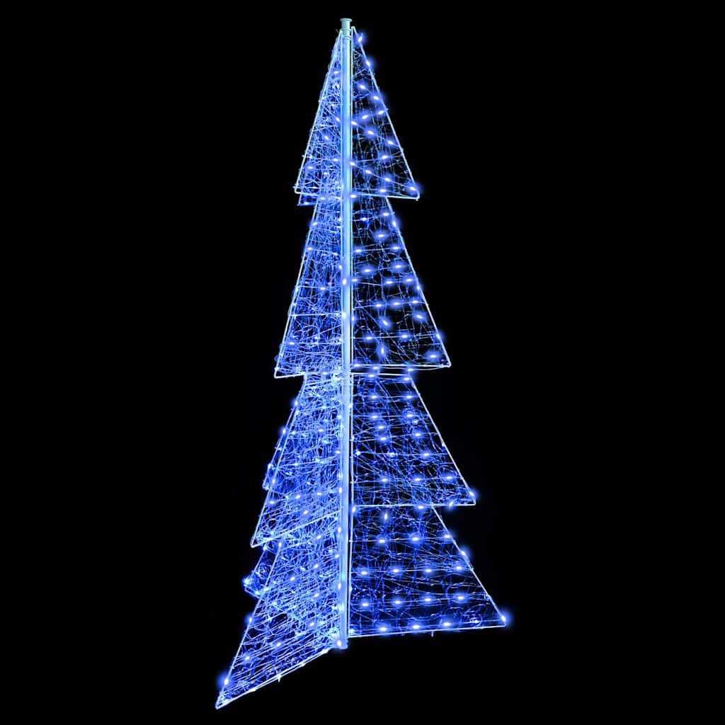 Christmas Tree with 240 LEDs Blue 180 cm Acrylic