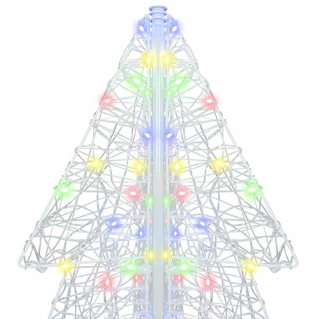 Christmas Tree with 240 LEDs Multicolour 180 cm Acrylic
