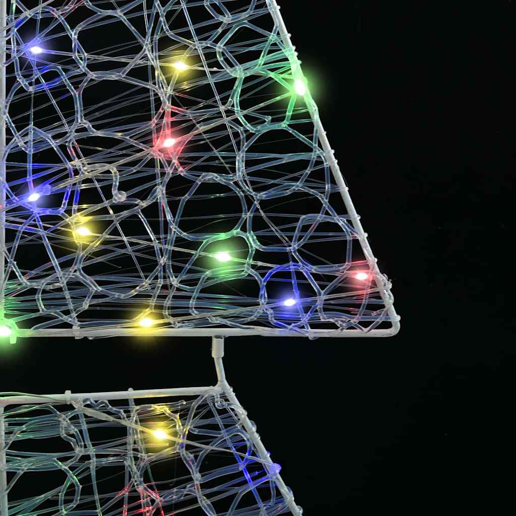 Christmas Tree with 240 LEDs Multicolour 180 cm Acrylic