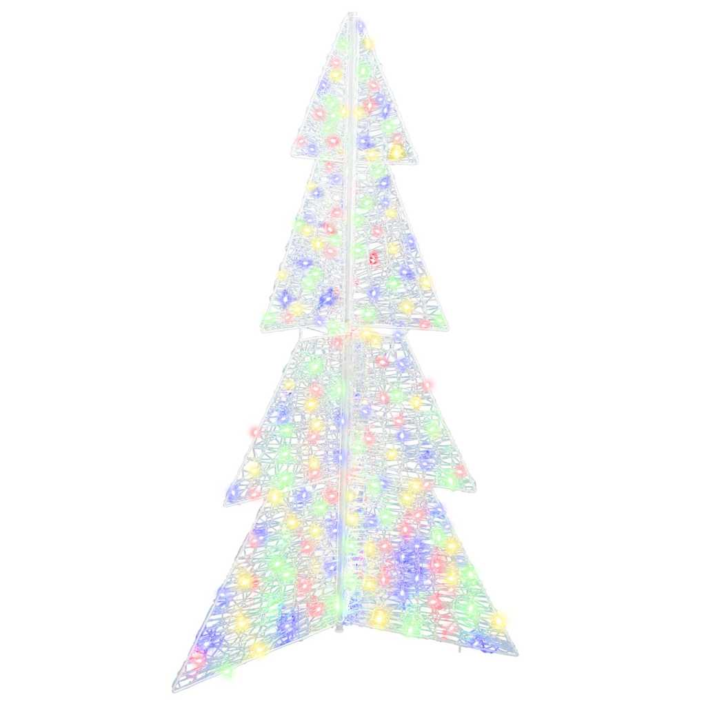 Christmas Tree with 240 LEDs Multicolour 180 cm Acrylic