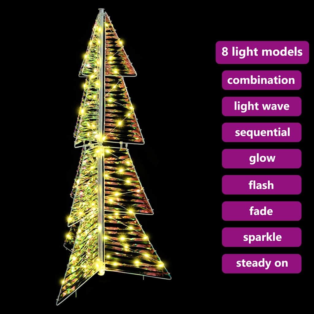 Christmas Tree with 100 LEDs Warm White 120 cm PET