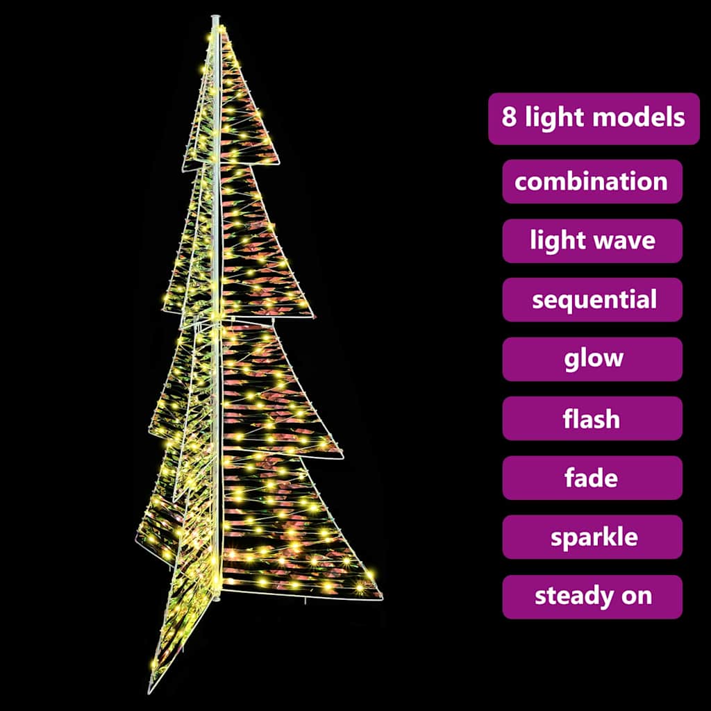 Christmas Tree with 240 LEDs Warm White 180 cm PET