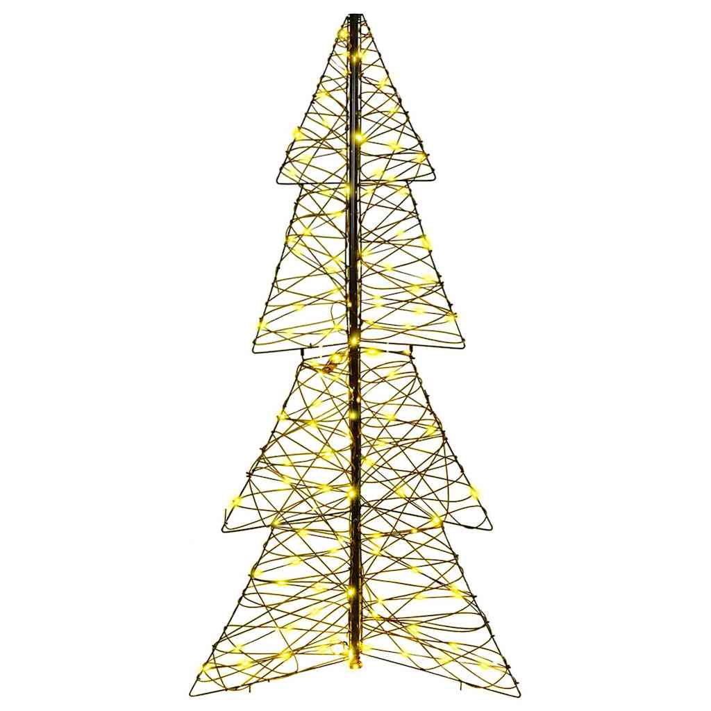 Christmas Tree with 160 LEDs Warm White 150 cm Rattan