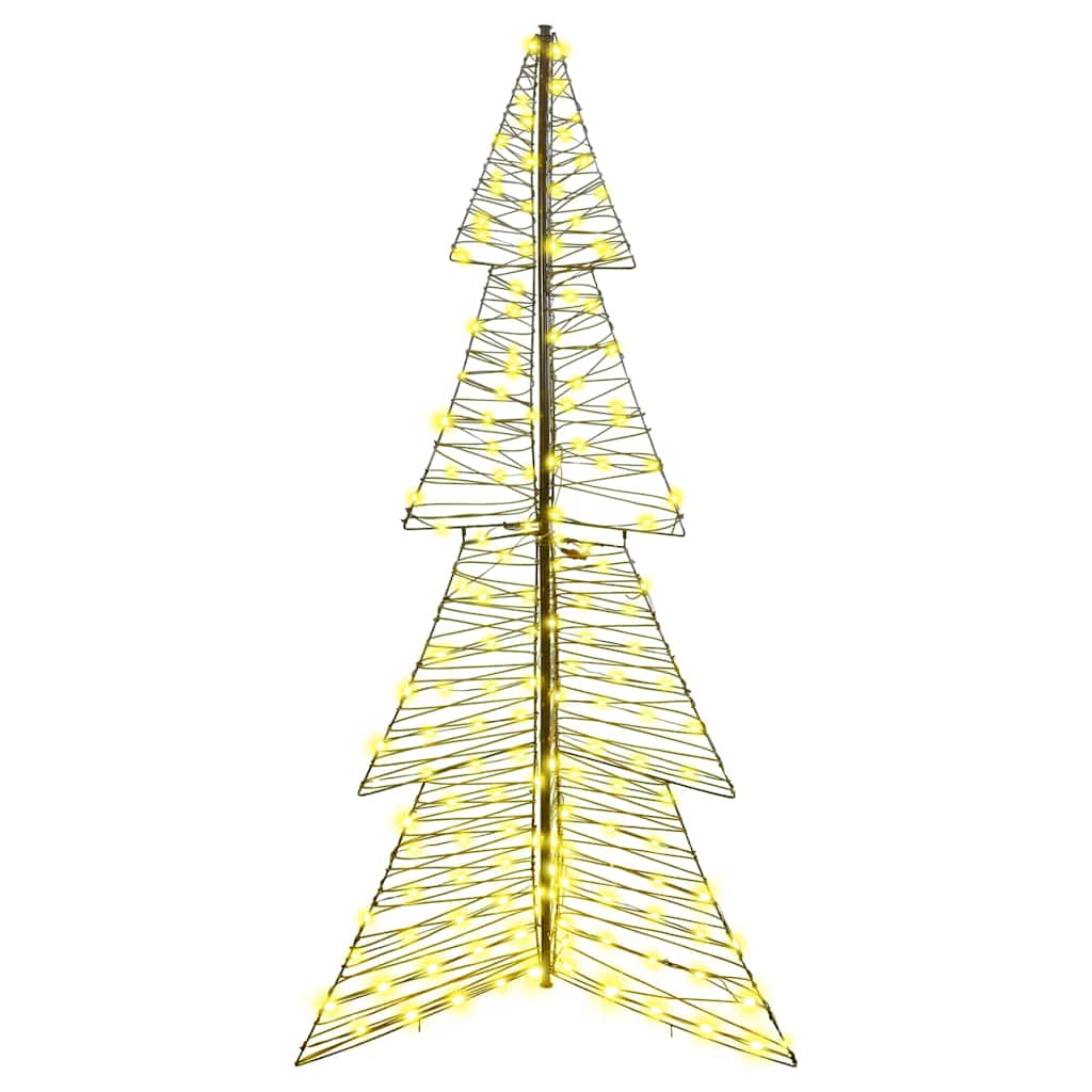 Christmas Tree with 240 LEDs Warm White 180 cm Rattan