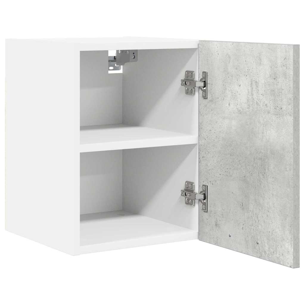 Hanging Cabinet Riga Concrete Grey and White 30 x 31 x 40 cm