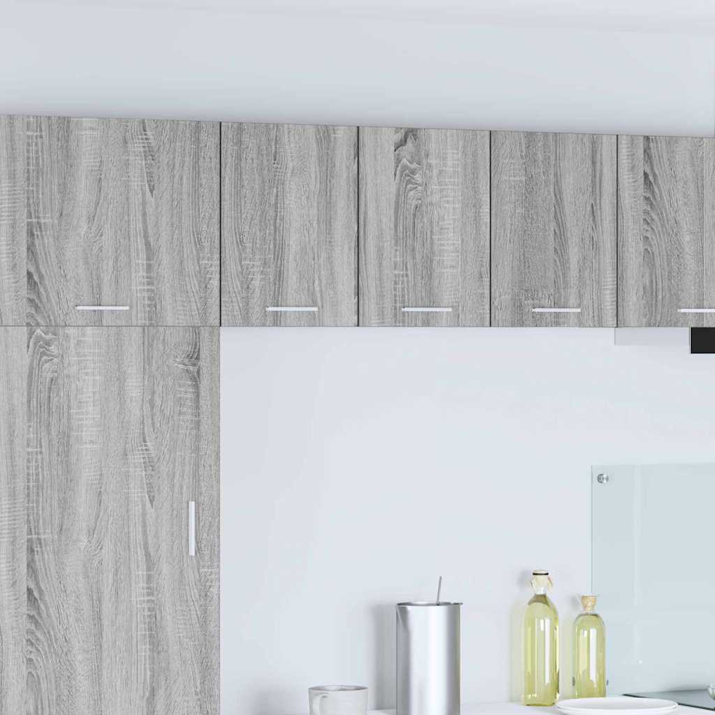 Hanging Cabinet Riga Grey Sonoma and White 30 x 31 x 40 cm