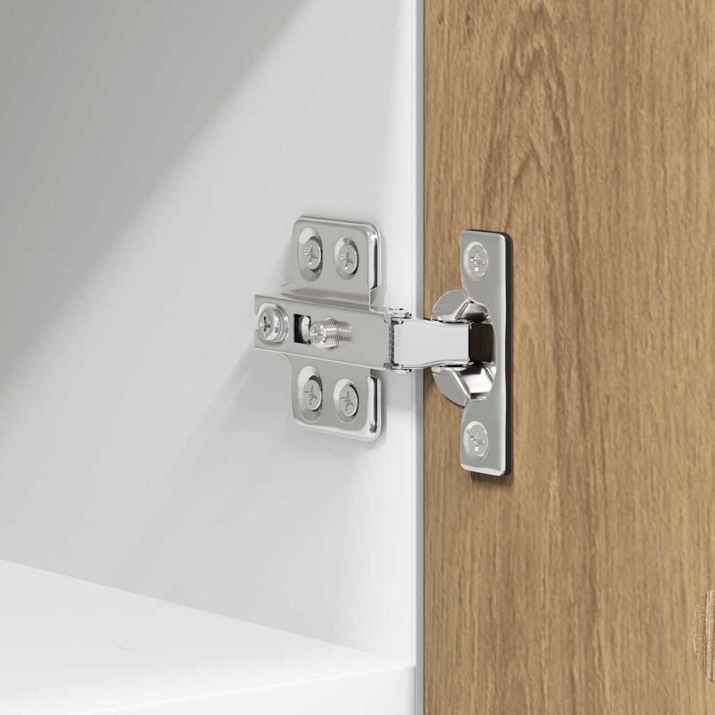 Hanging Cabinet Riga Artisan Oak and White 30 x 31 x 40 cm