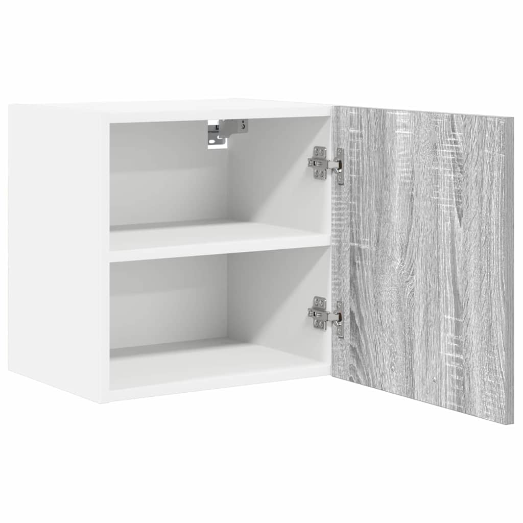 Hanging Cabinet Riga Grey Sonoma and White 40 x 31 x 40 cm