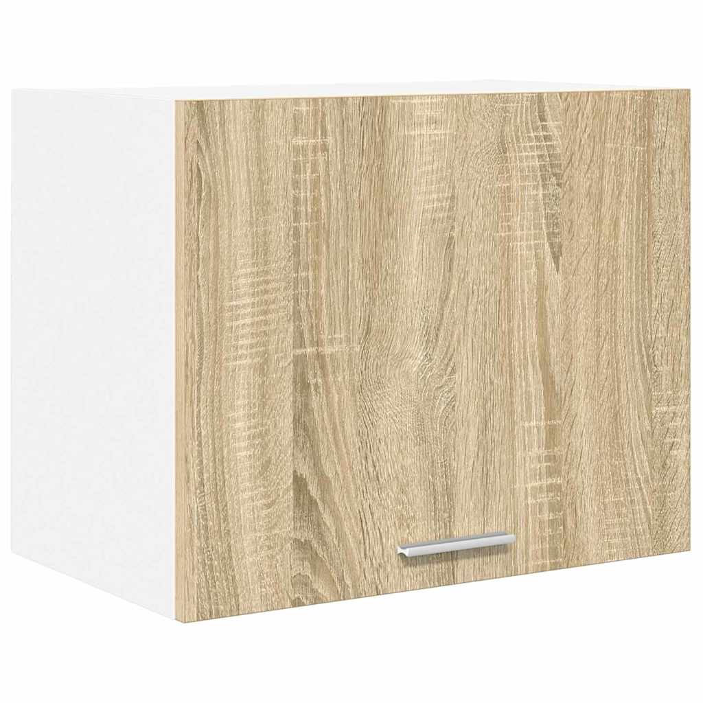 Hanging Cabinet Riga 2 pcs Sonoma Oak and White 50 x 31 x 40 cm
