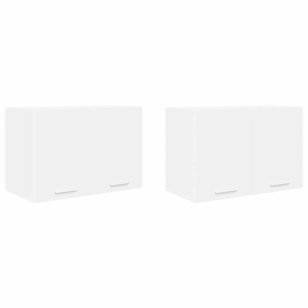 Hanging Cabinet with Shelf Riga 2 pcs White 60 x 31 x 40 cm