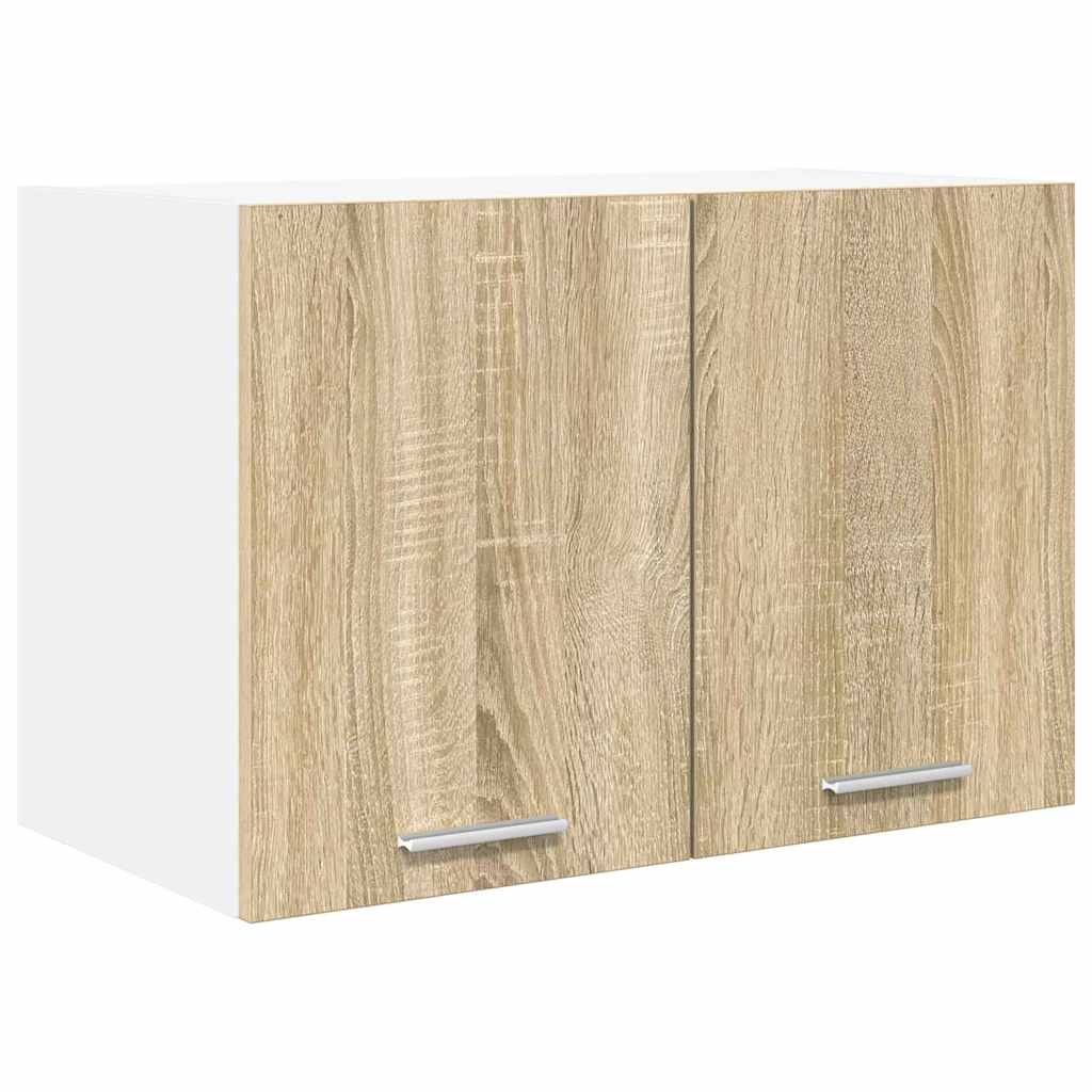 Hanging Cabinet Riga 2 pcs Sonoma Oak and White 60 x 31 x 40 cm